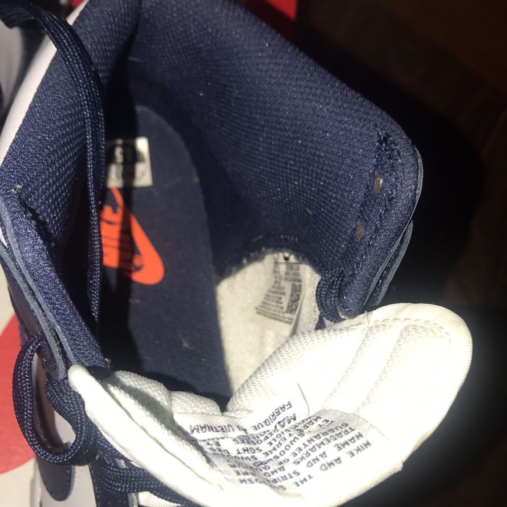 Nike Dunk High Midnight Navy 8.5 NEW - Picture 3 of 4